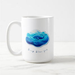 Taza De Café Cute Blue Whale
