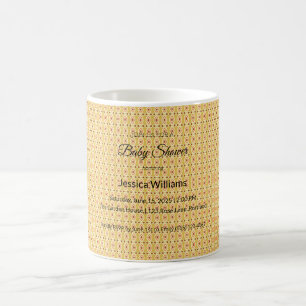 Taza De Café Cute Boho Baby Shower Género neutro, Personalizabl