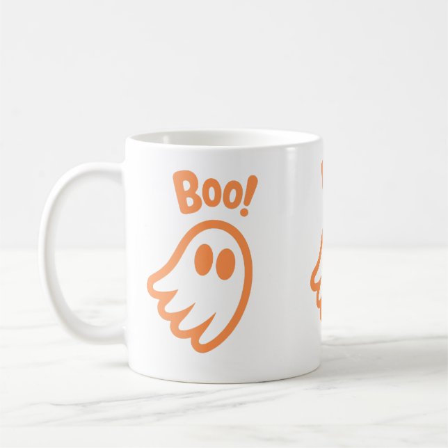 Taza De Café ¡Cute Boo! - Diseño de Halloween (Izquierda)