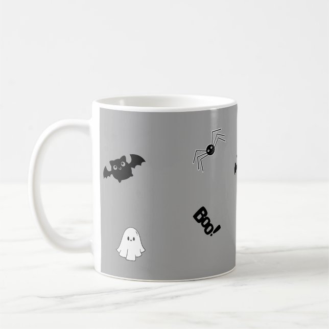 Taza De Café Cute boo fango de café fantasma (Izquierda)