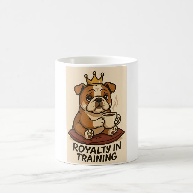 Taza De Café Cute Bulldog Mug (Centro)