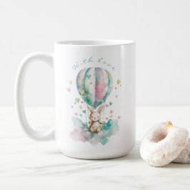 Taza De Café Cute bunny AÉRONAUTE, personnalisé