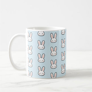 Taza De Café Cute Bunny Face Rabbit Pattern