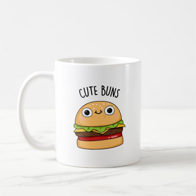 Taza De Café Cute Buns Funny Burger Pun (Izquierda)