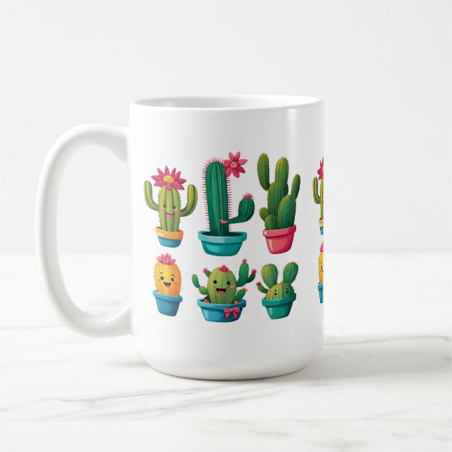 Taza De Café Cute Cactus (Izquierda)