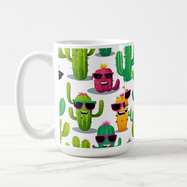 Taza De Café Cute Cactus (Izquierda)