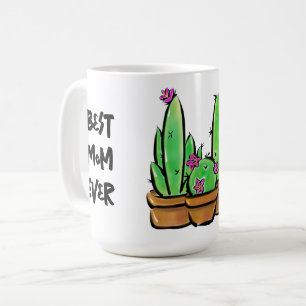 Taza De Café Cute Cactus cacti suculenta mejor mamá que nunca