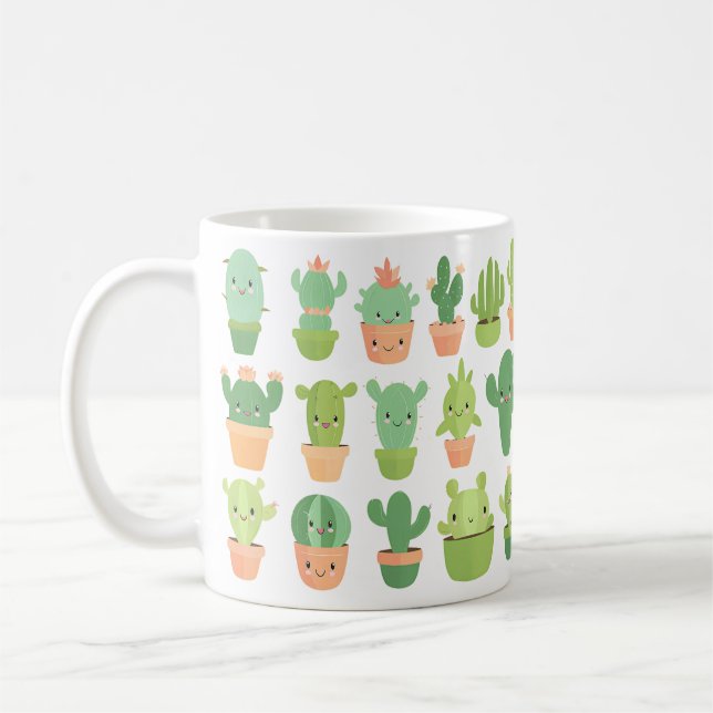 Taza De Café Cute Cactus Mug (Izquierda)