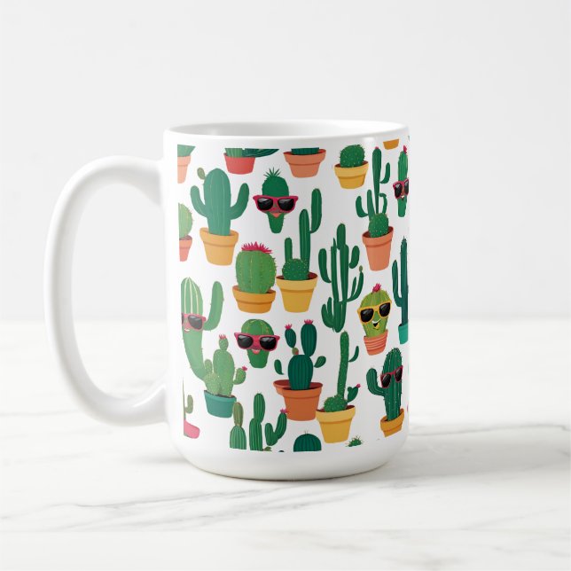 Taza De Café Cute Cactus Mug (Izquierda)