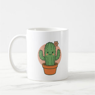 Taza De Café Cute Cactus Personalizado PNG   Kawaii Plant Clipa