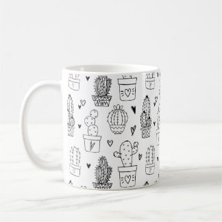 Taza De Café Cute Cactus Succulent Garden Plants Botánicos
