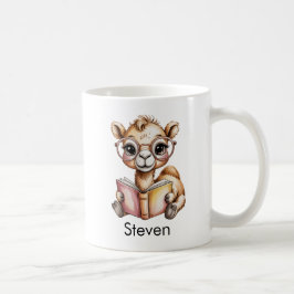 Taza De Café Cute Camel Leyendo un Libro Personalizado
