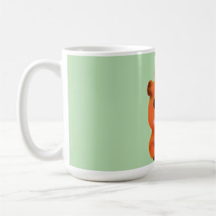 Taza De Café Cute Capybara Borroso con Naranja   Arte de Animal