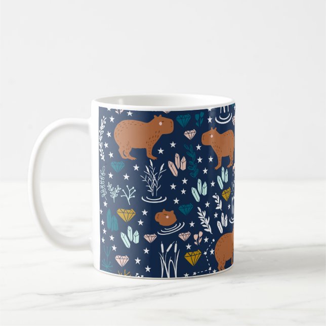 Taza De Café Cute capybara Coffee Mug (Izquierda)