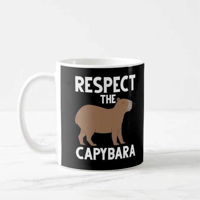 Taza De Café Cute Capybara Lover Conciencia Animal (Izquierda)