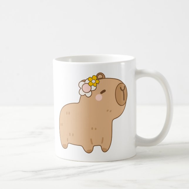 Taza De Café Cute Capybara Mug (Derecha)