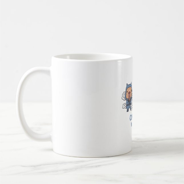 Taza De Café Cute Capybaras Ninja Copybara Ninjutsu (Izquierda)