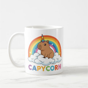 Taza De Café Cute Capycorn Capybara Unicornio Arcoíris