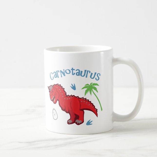 Taza De Café Cute Carnotaurus (Derecha)