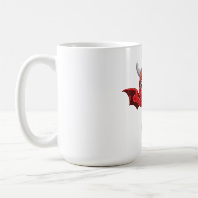 Taza De Café Cute cartoon flying devil (Izquierda)