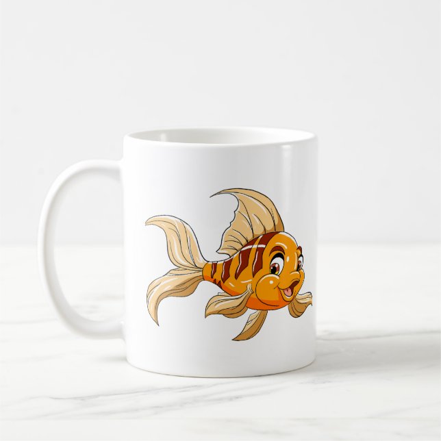 Taza De Café Cute Cartoony Fish Coffee Mug (Izquierda)