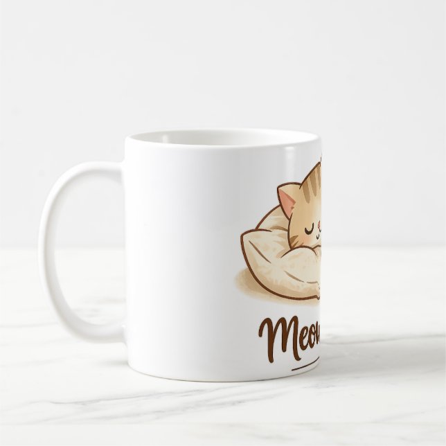 Taza De Café Cute Cat Coffee Mug – Adorable Cat Lover Gift, 11o (Izquierda)