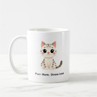 Taza De Café Cute Cat Quote Coffee Mug