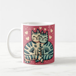 Taza De Café Cute Cats Valentine