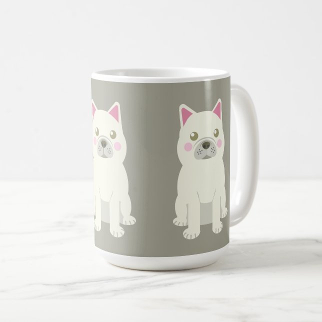 Taza De Café Cute Cheeks French Bulldog (Anverso derecho)