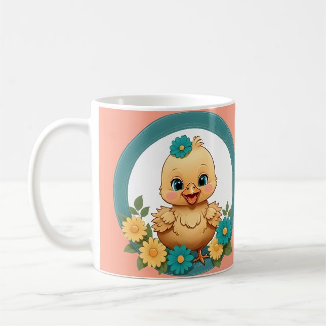 Taza De Café Cute Cheeky Chicky Pun Mug (Izquierda)