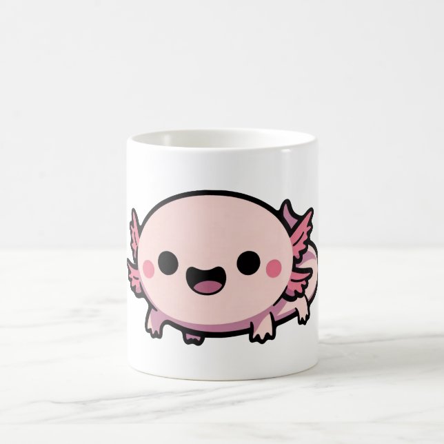 Taza De Café Cute Chibi Axolotl (Centro)