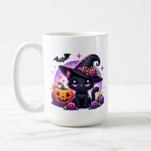 Taza De Café Cute Chibi Feliz Calabaza de Halloween Personaliza
