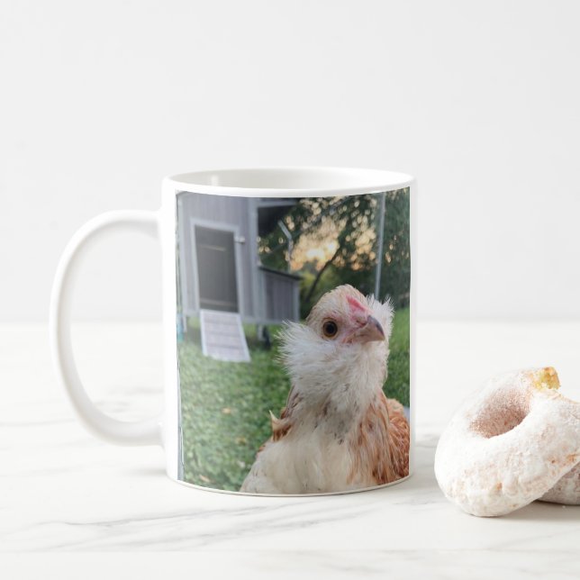 Taza De Café Cute Chicken Coffee Mug – Farmhouse Style (Con donut)