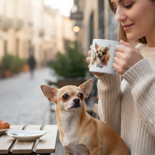 Taza De Café Cute Chihuahua Personaliza