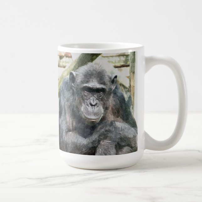 TAZA DE CAFÉ CUTE CHIMPANZEES (Derecha)