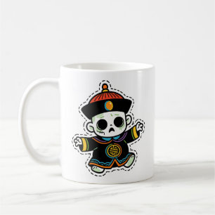 Taza De Café Cute Chino Mortviver Halloween