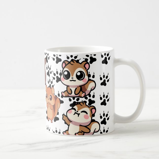 Taza De Café Cute Chipmunk Coffee Mug (Derecha)