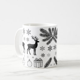 Taza De Café Cute Christmas Animals Illustration mugs