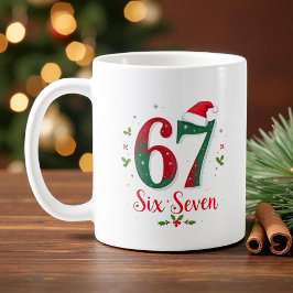 Taza De Café Cute Christmas Meme Six Seven 67 6 7 Holiday