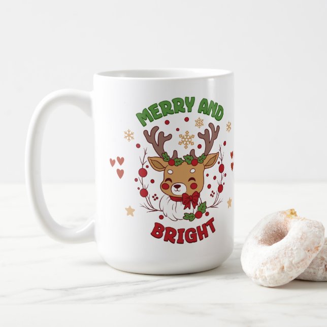 Taza De Café Cute Christmas Mug (Con donut)