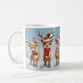 Taza De Café Cute Christmas Reindeer Mug – Cozy Holiday Mug 