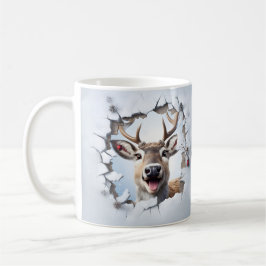 Taza De Café Cute Christmas Reindeer Mug | Cozy Winter Mug 