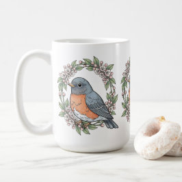 Taza De Café Cute Connecticut Bird With Mountain Laurel