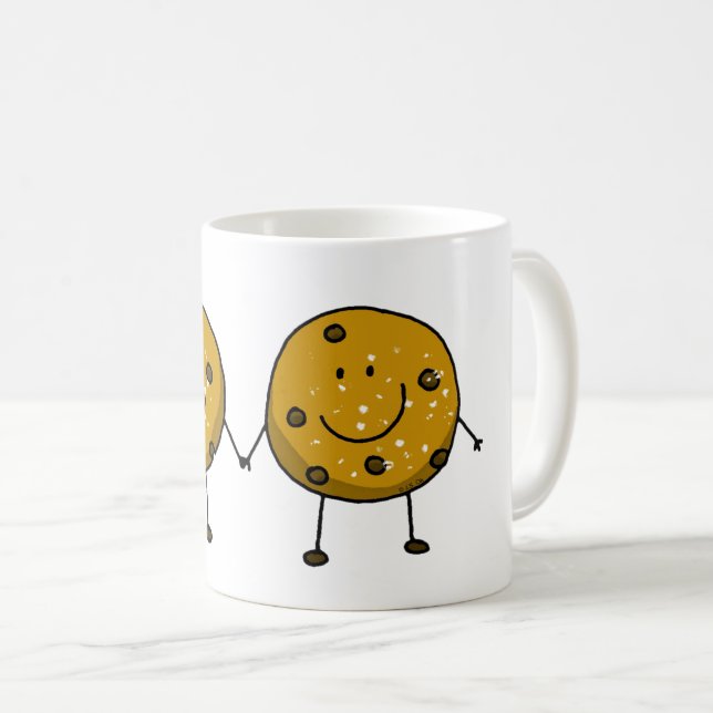 Taza De Café Cute Cookie Best Friends (Anverso derecho)