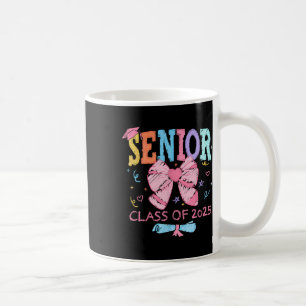 Taza De Café Cute Coquette Bow Senior 2025 Cl De Graduación 202
