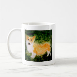 Taza De Café Cute Corgi Perro Pintura