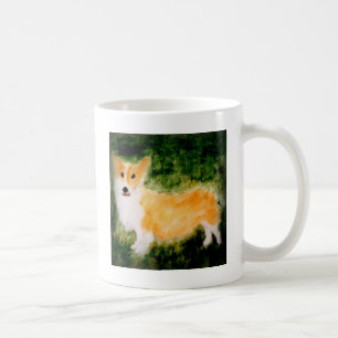 Taza De Café Cute Corgi Perro Pintura