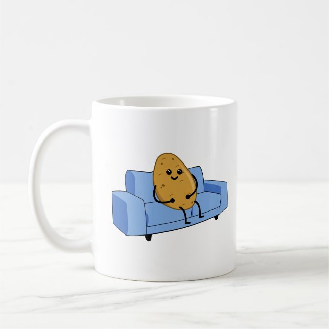 Taza De Café Cute Couch Potato (Izquierda)