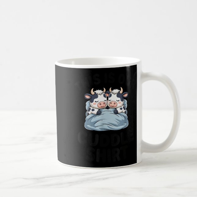 Taza De Café Cute Cow Couple This Is Our Cuddle  (Derecha)