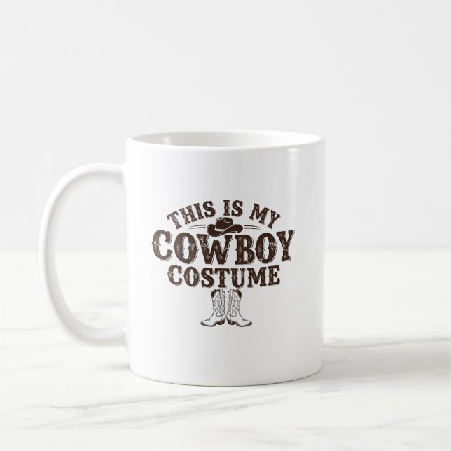 Taza De Café Cute Cowboy Western Cowboy Outfit Men  Coffee Mug (Izquierda)